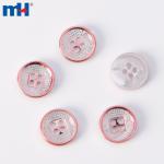 UV coated resin button