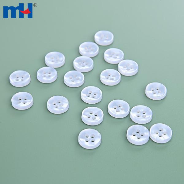 Bouton en résine 4 trous pour chemise | Fournisseur