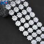 شريط شبكي لامع مرصع بأحجار الراين