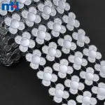 شريط شبكي لامع مرصع بأحجار الراين