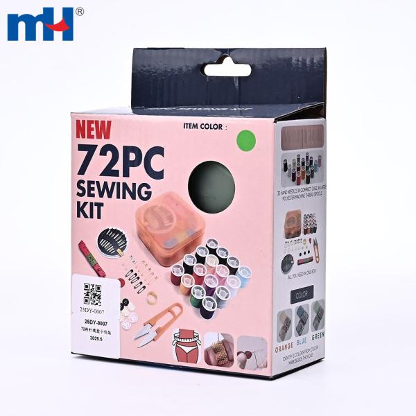 Kit de couture 72 pièces - Petite boîte (106 x 113 x 47 mm)
