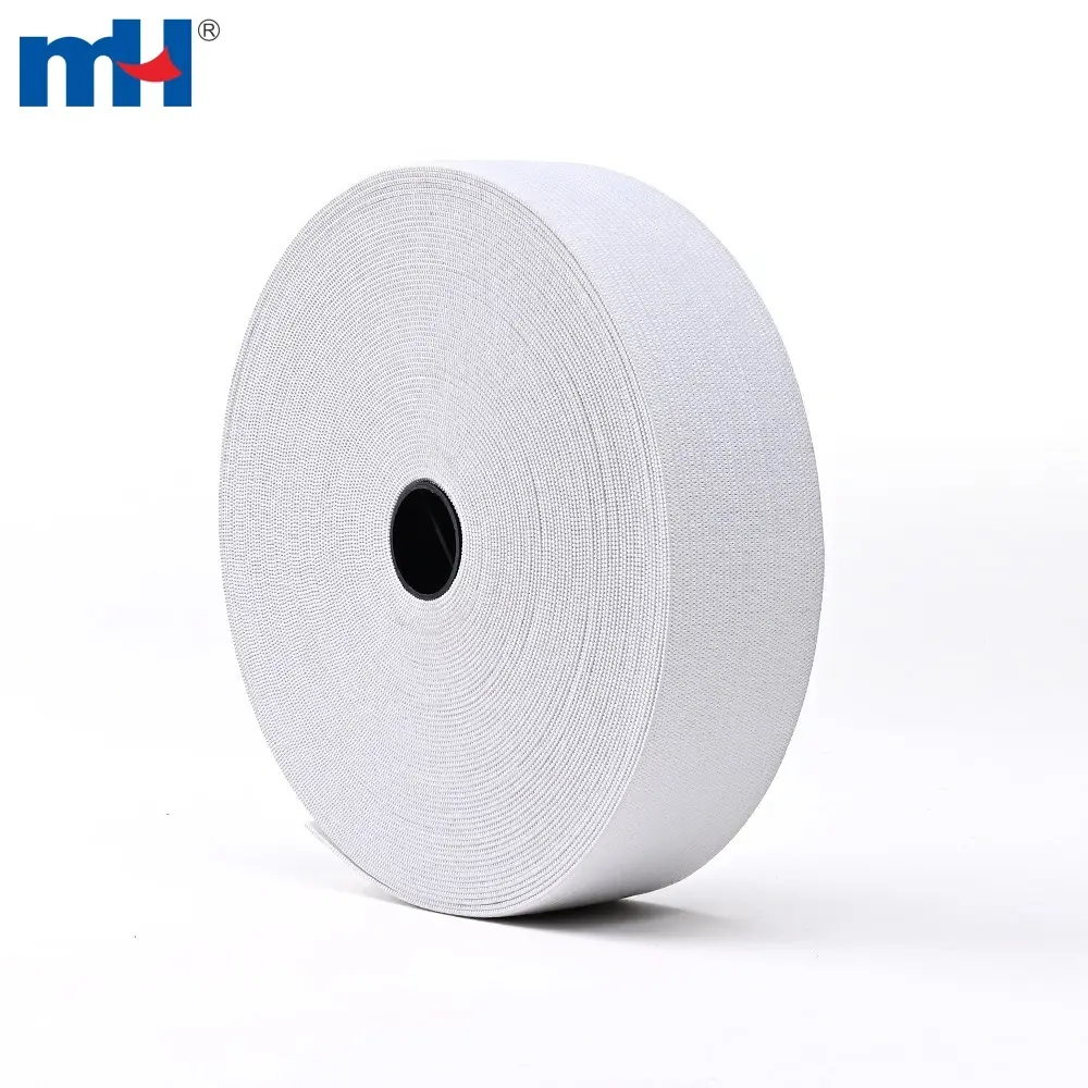 Dikiş için 40mm polyester lateks dikiş elastik bant
