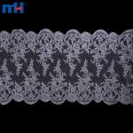 Decorações de casamento elegantes em renda com design floral personalizável
