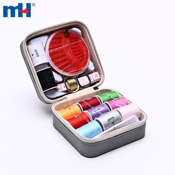 46-teiliges Leder-Nähset – kleine Box (100 x 100 x 50 mm)