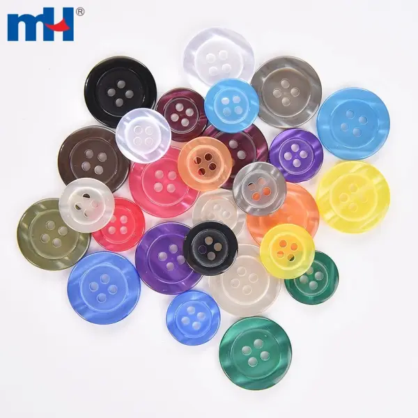 Bouton en résine de différentes couleurs pour costumes