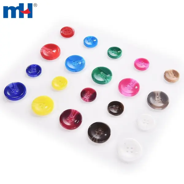 Bouton en résine de différentes couleurs pour costumes