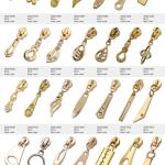 Zíperes banhados a ouro, zíperes de diamante, zíperes decorativos