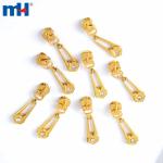 Zíperes banhados a ouro, zíperes de diamante, zíperes decorativos