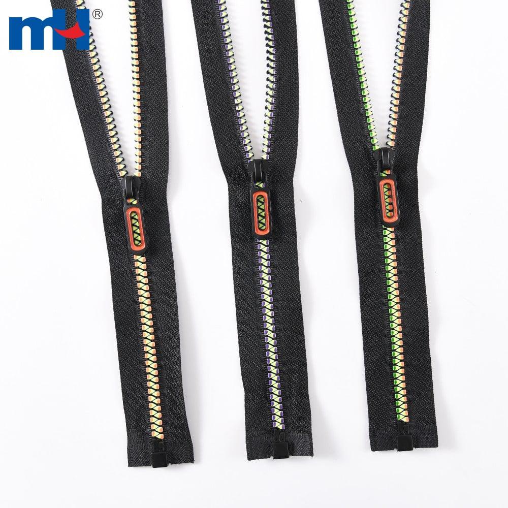 Plastic zipper No. 5, triangle teeth, O/E, A/L