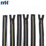 Plastic zipper No. 5, triangle teeth, O/E, A/L