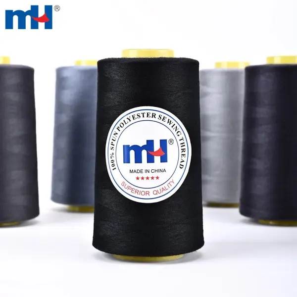 Fil à coudre 50S/2 5000yds 100% polyester fabriqué