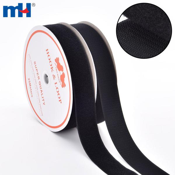 Fita de fixação preta com gancho e laço com largura de 50 mm | Al-Namuri Threads Company fabrica anéis de velcro