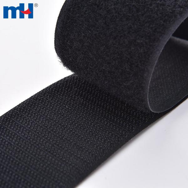 Fita de fixação preta com gancho e laço com largura de 50 mm | Al-Namuri Threads Company fabrica anéis de velcro