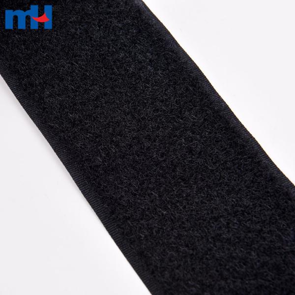 Fita de fixação preta com gancho e laço com largura de 50 mm | Al-Namuri Threads Company fabrica anéis de velcro