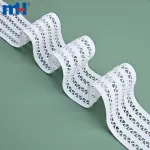 Elastic woven band made of nylon and spandex
