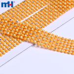 6 Rows Rhinestone Mesh Ribbon - Perfect for costumes, diy and craft projects