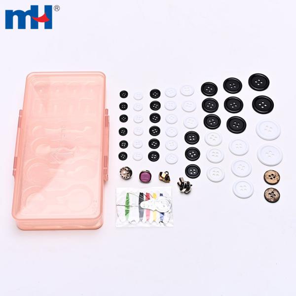 Kit de reparo de botão de 61 peças - caixa pequena (166x88x23mm)