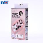 Kit de reparo de botão de 61 peças - caixa pequena (166x88x23mm)