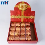 شريط عيد الميلاد الساتان السلكي