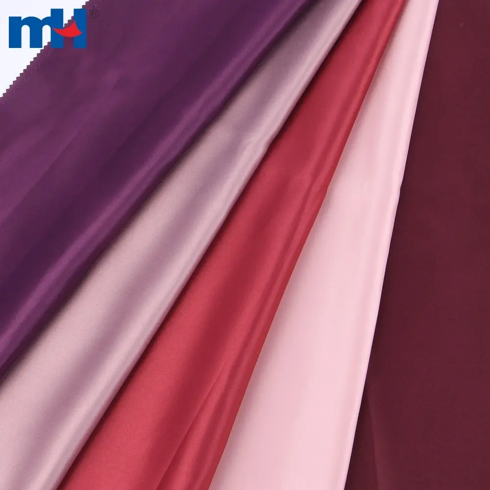 قماش ساتان بوليستر 100% 75D*150D، 80 جرام/م2، عرض 150 سم