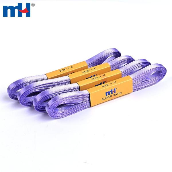 Cinta de raso de 7 mm, 10 yardas/ovillo para hacer lazos de cinta