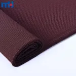 Tissu tricoté côtelé 2x2 en polyester et élasthanne
