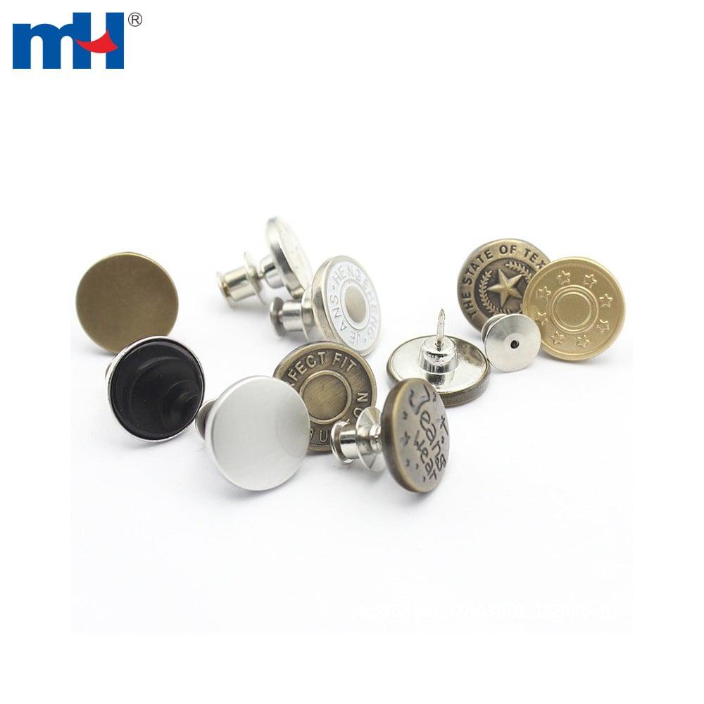 Épingles à boutons pour jeans