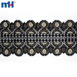 Bordure en dentelle africaine avec strass