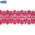 Bordure en dentelle africaine avec strass