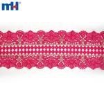 Bordure en dentelle africaine avec strass