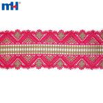 Bordure en dentelle africaine avec strass