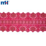 Bordure en dentelle africaine avec strass