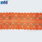 Bordure en dentelle africaine avec strass