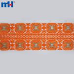 Bordure en dentelle africaine avec strass