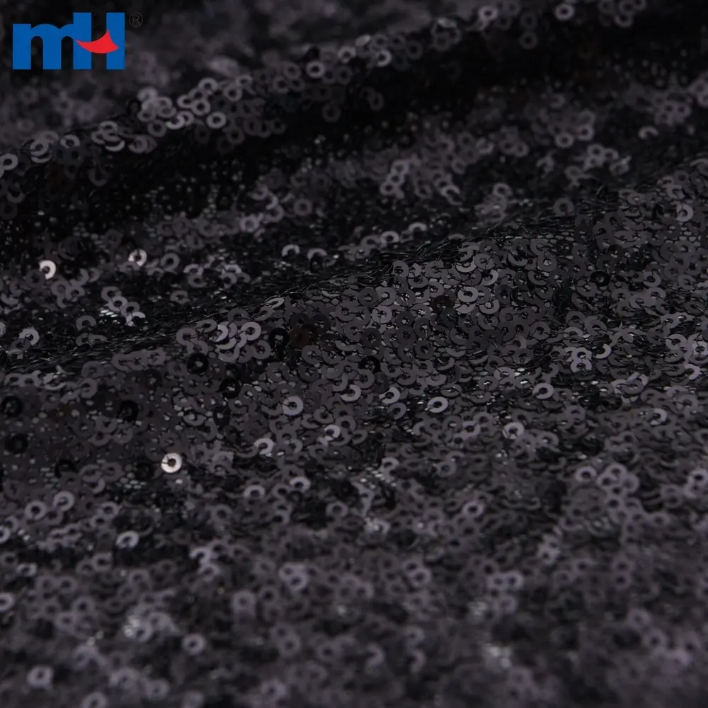 Tissu en maille à paillettes