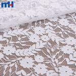 Elastic cotton and nylon lace