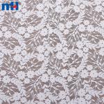 Elastic cotton and nylon lace