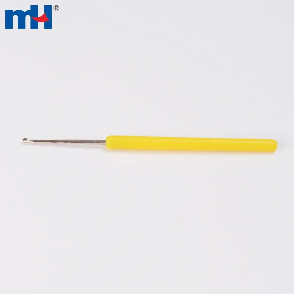 Aguja de crochet de aluminio de 2,5 mm con mango de plástico.