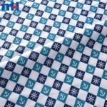 Tecido de lençol com design de leme de âncora