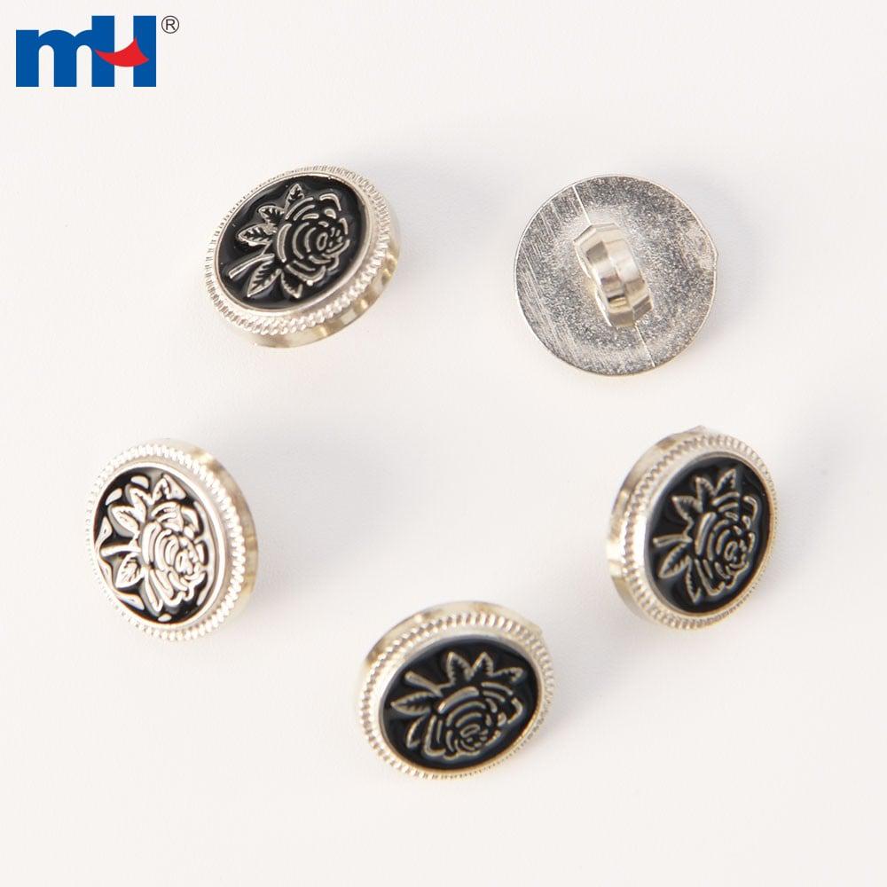 Decorative buttons made of resin or plastic