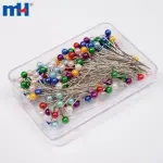 Pearl ball head sewing pins
