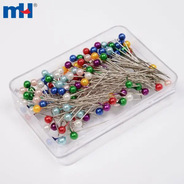 Pearl ball head sewing pins