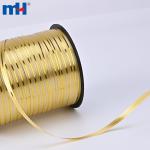 Cinta de hilo para globos de 5 mm con alambre dorado