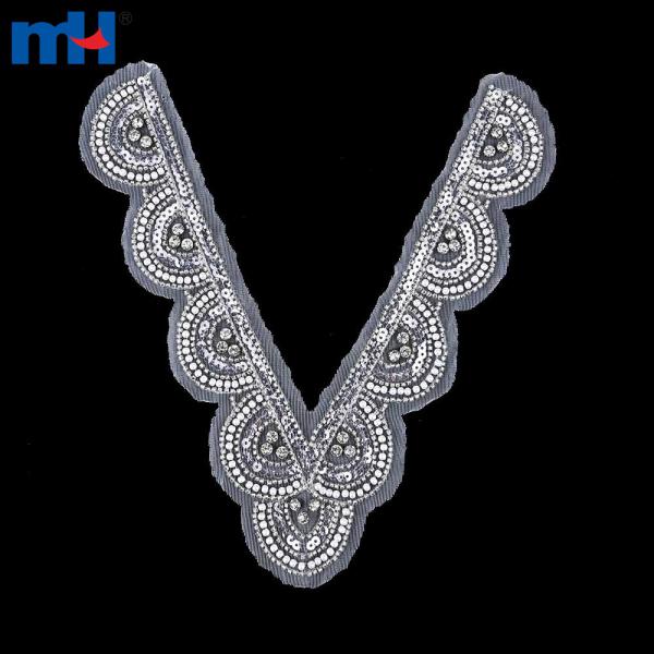 Embroidered lace collar