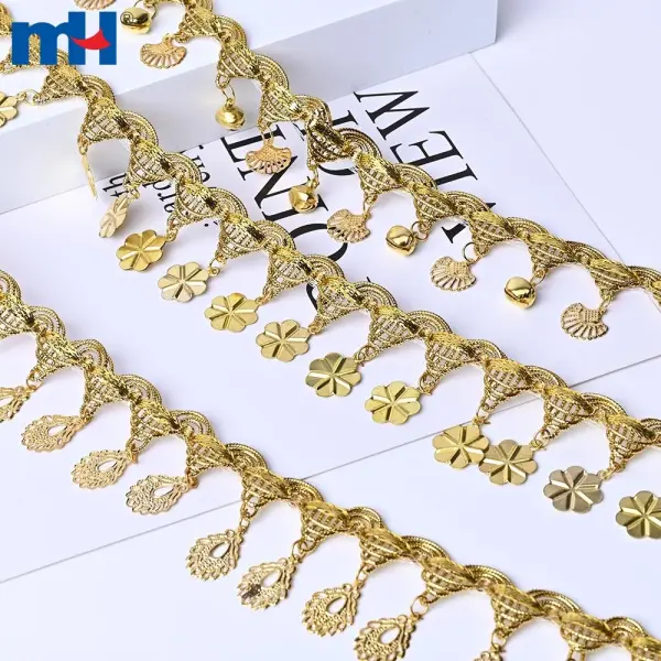 3,2 cm, 3,6 cm, 3,8 cm Perlenfransen