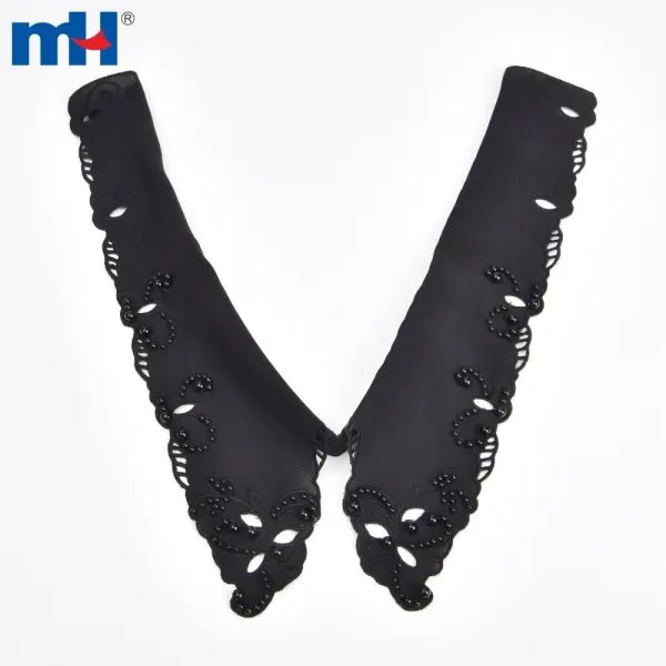 Removable cotton and polyester embroidered neck size 25*15 cm