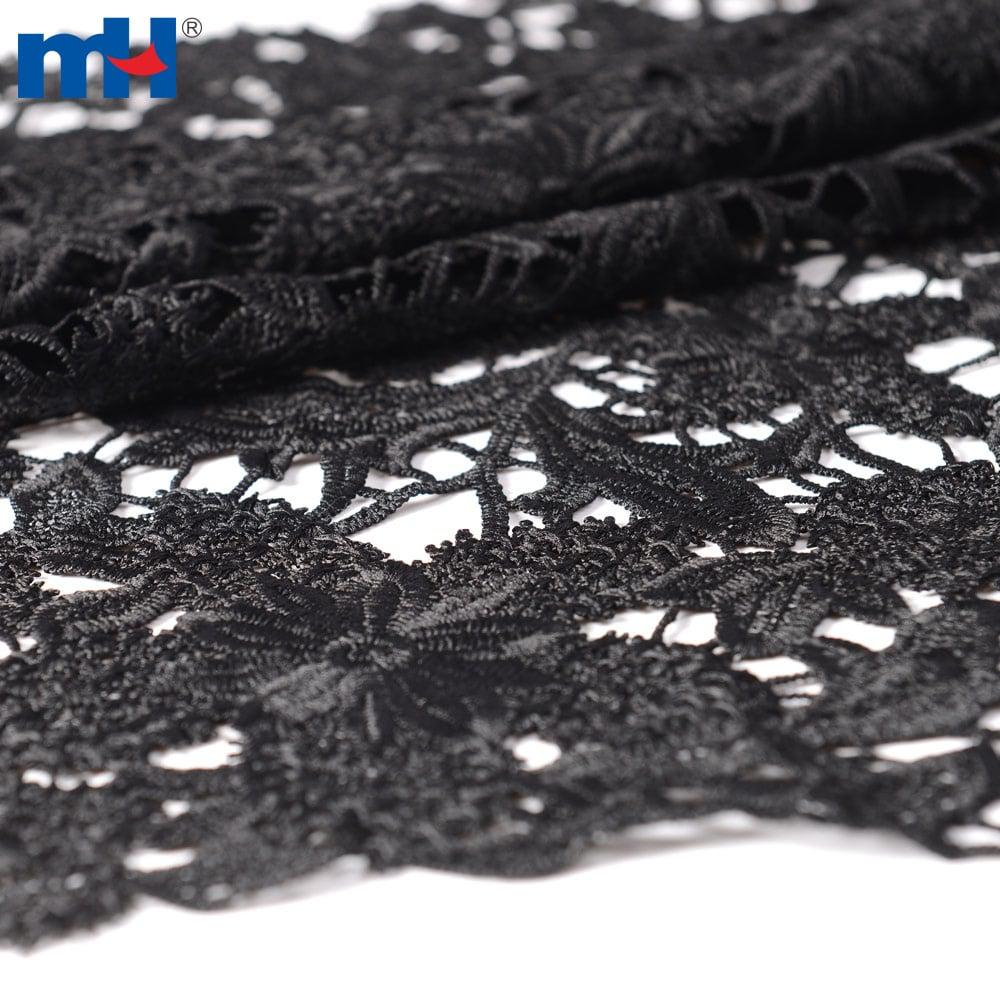 Black lace fabric