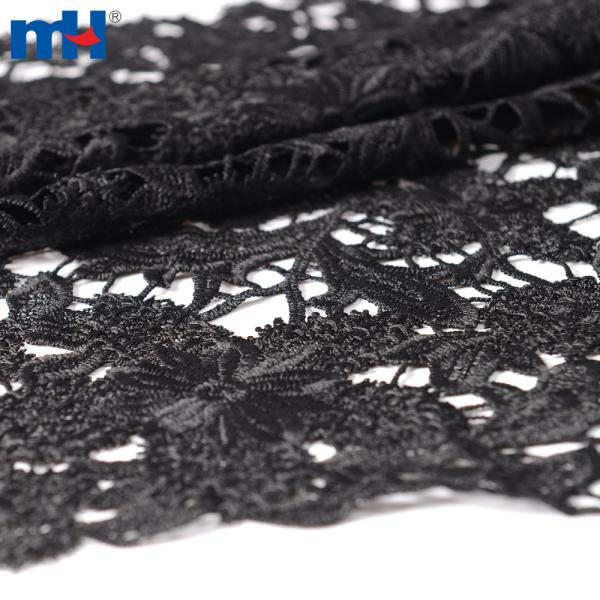 Black lace fabric