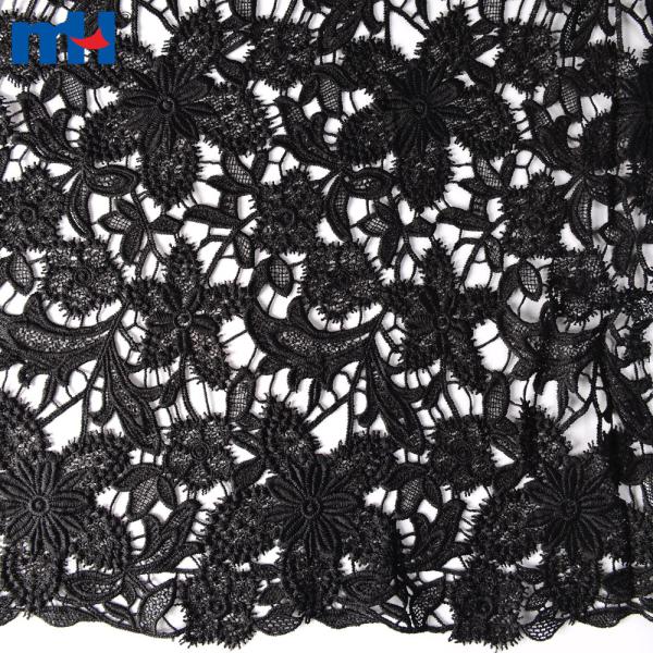 Black lace fabric