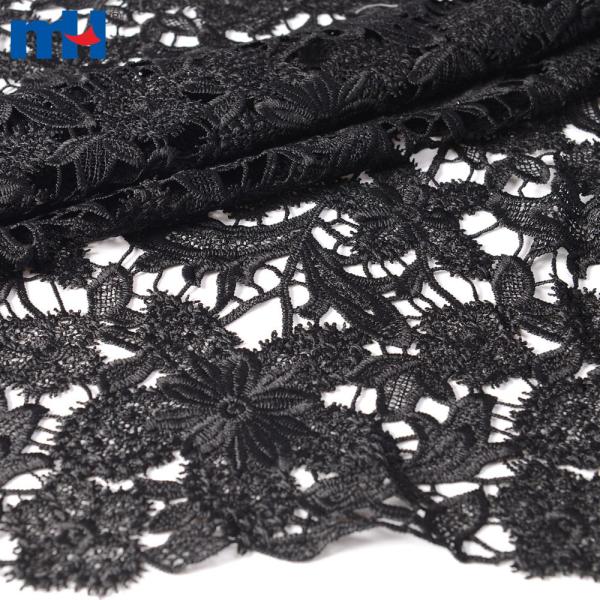 Black lace fabric